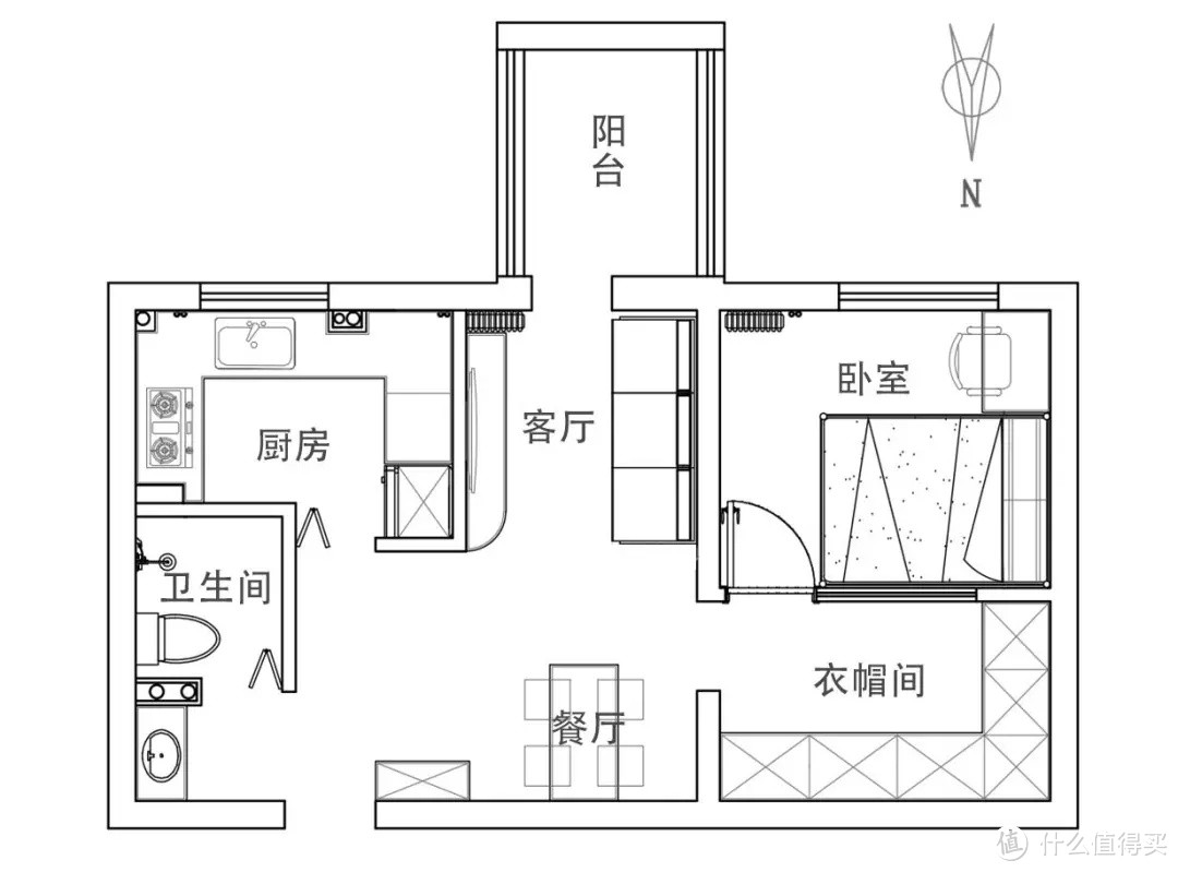 不足50㎡老破小，逆袭塞下大衣帽间，明亮通透像宫殿！