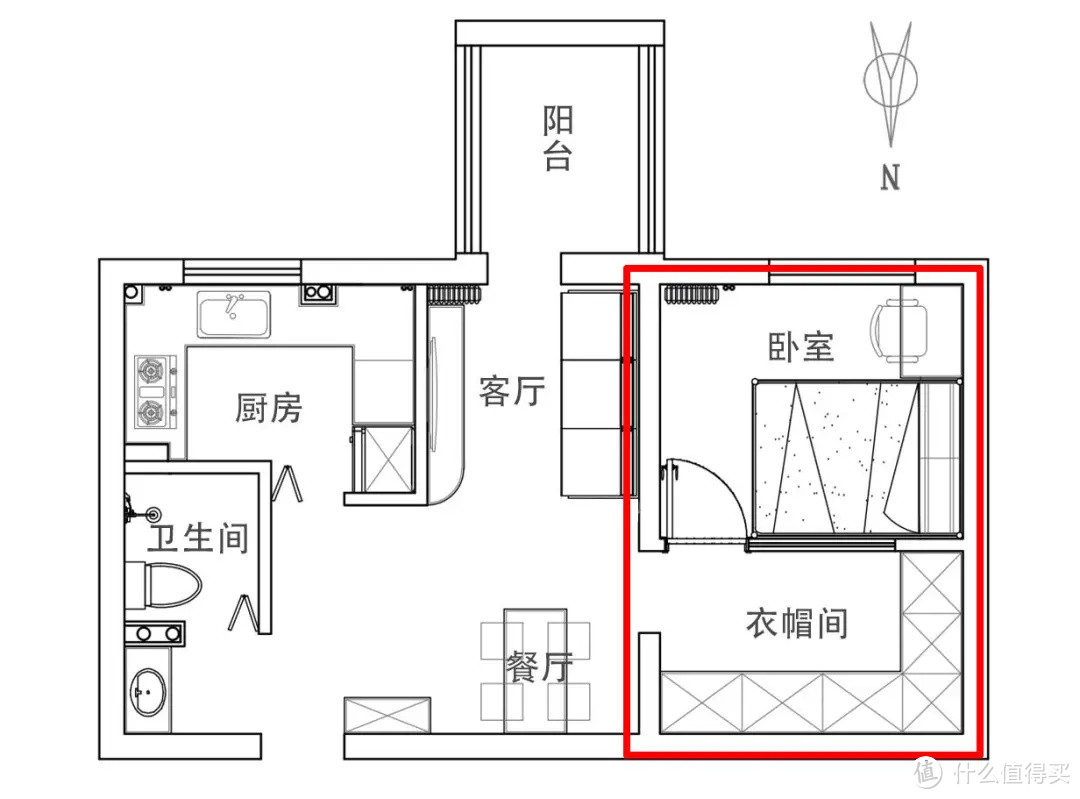 不足50㎡老破小，逆袭塞下大衣帽间，明亮通透像宫殿！