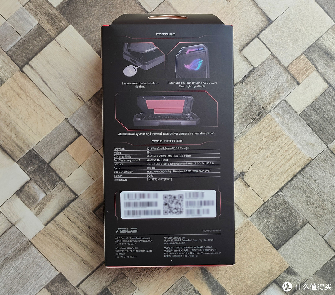 华硕 ROG 幻影 STRIX ARION NvMe M.2高速外置移动硬盘盒开箱和使用体验