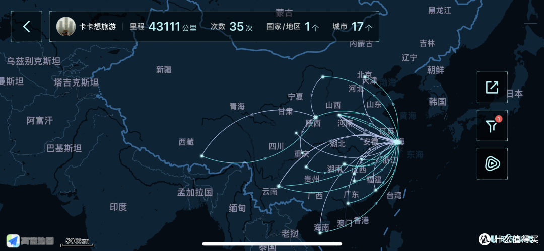 2020年的航行线路图