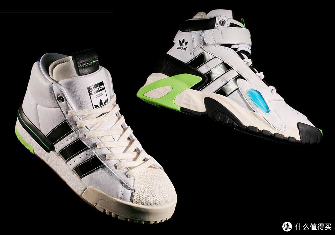 左边这双融合了其他经典鞋型和当代缓震的PRO MODEL，而右边那双FORUM改动也不小，摘自Sneaker News