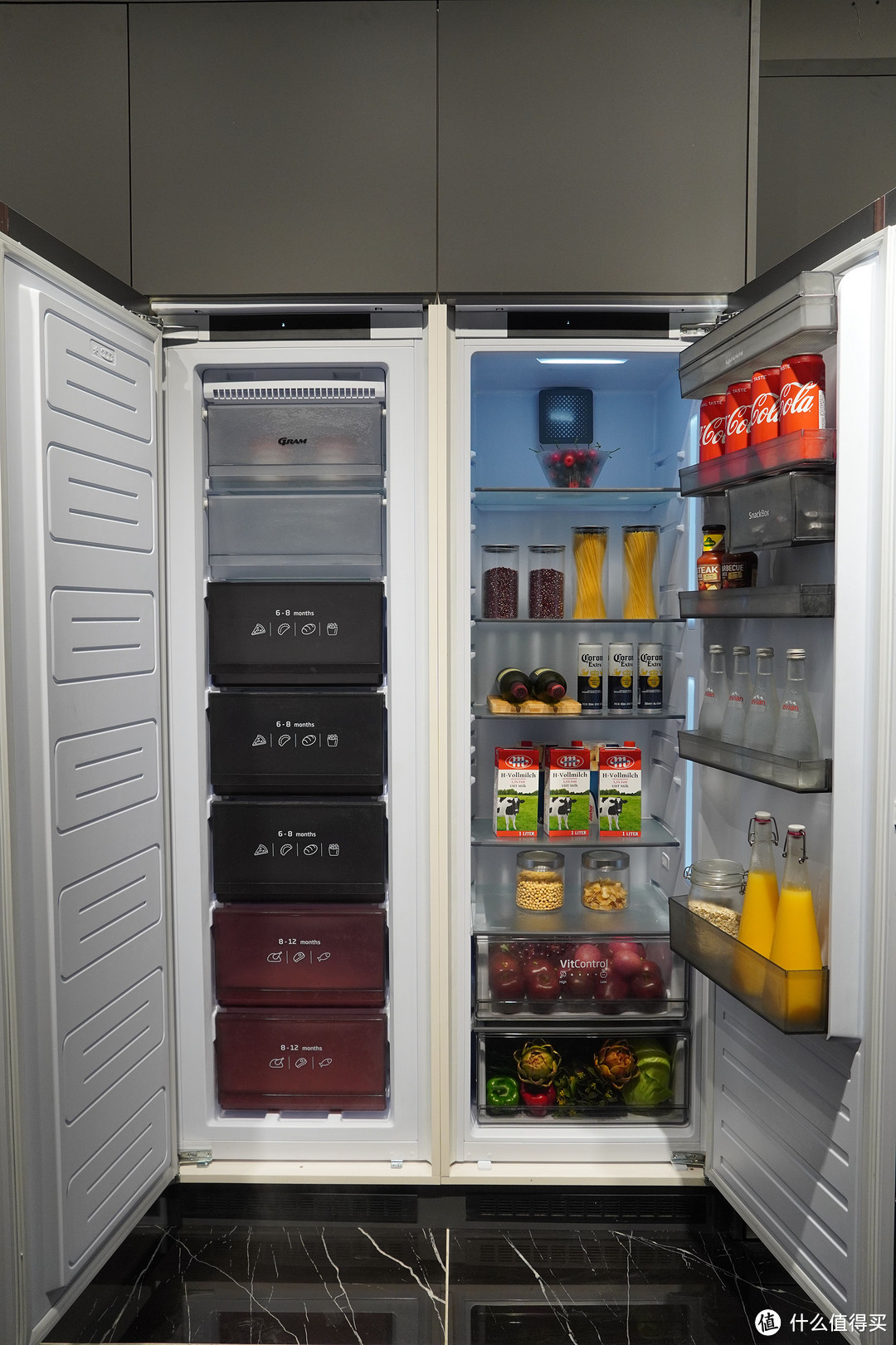 516L对开门嵌入式冰箱
