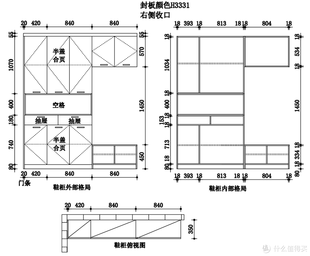 餐边柜设计图