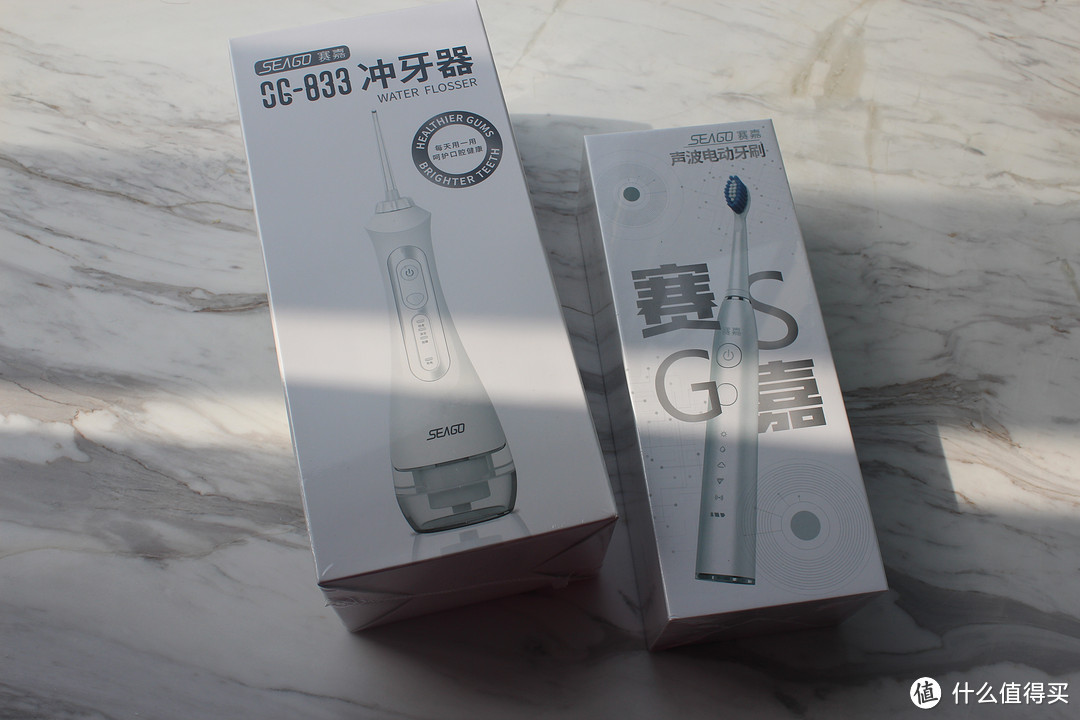 我的第1支冲牙器,第5支电动牙刷｜Seago 赛嘉 E8电动牙刷+833冲牙器 口腔护理套装