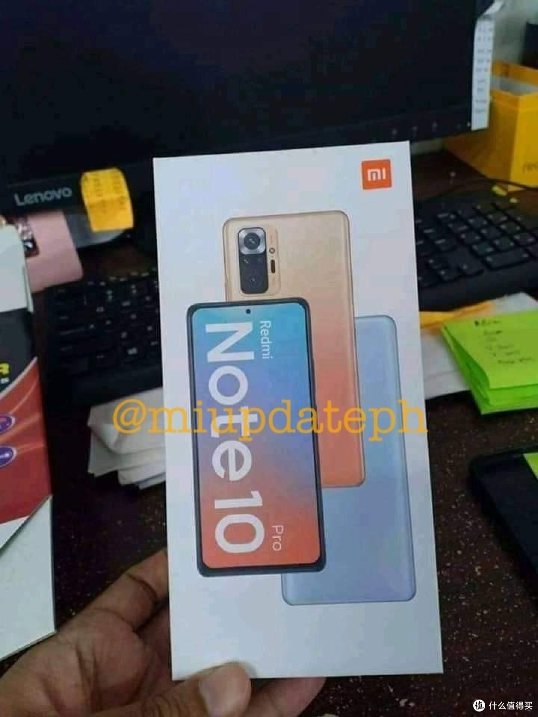 Redmi Note 10 首个包装盒谍照来了,同为中置AMOLED打孔屏,6000mAh大电池