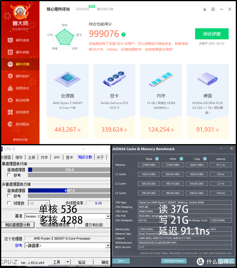 基础性能跑分图