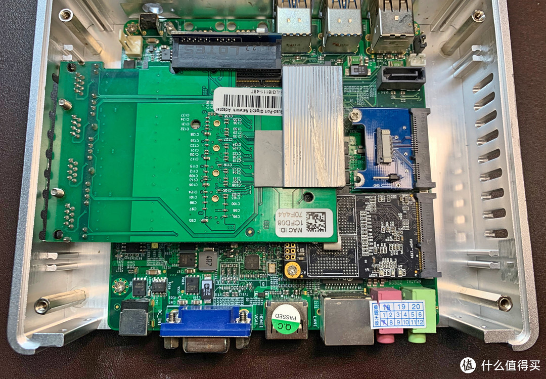 时空魔盒小主机 爆改5千兆软路由 迷你PCIE转PCIE 插4千兆网卡方案
