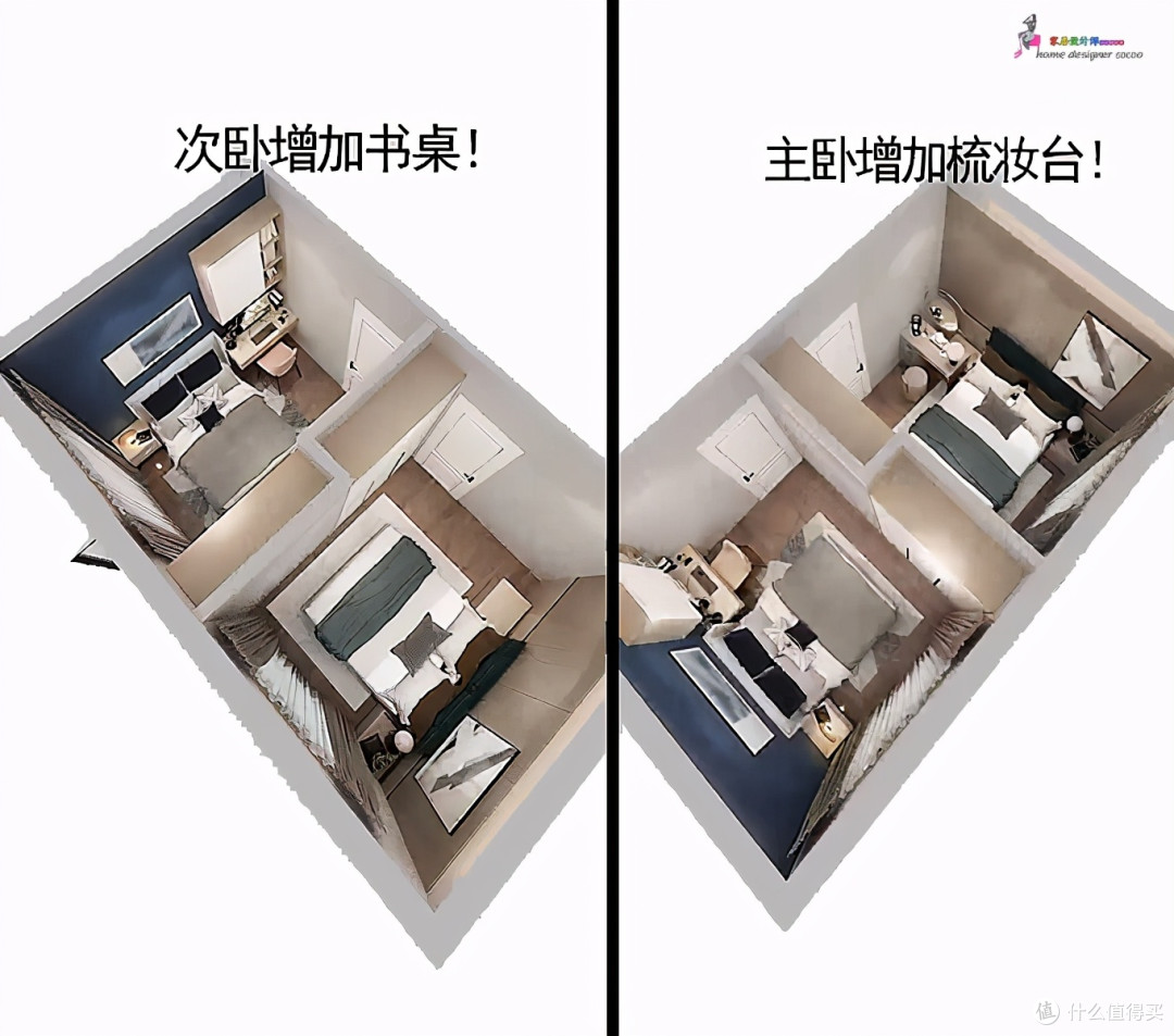 卧室布置还用一床一柜?别傻了,这样布局,小卧室也能有大收纳