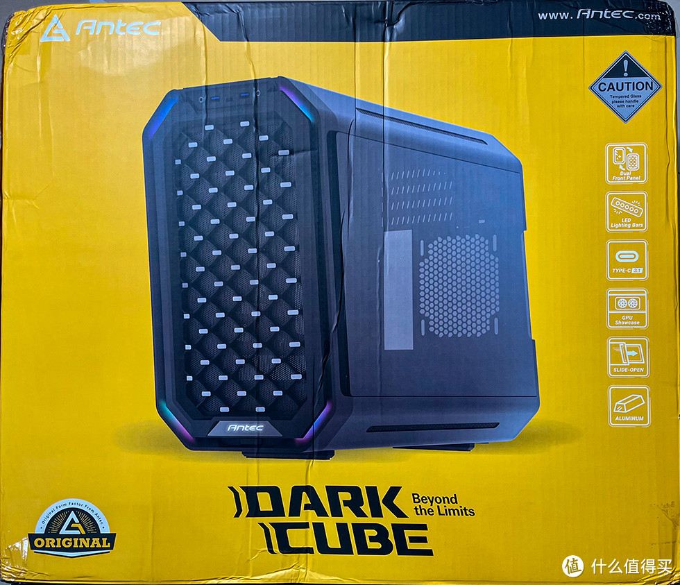 首发体验安钛克Dark Cube 装机16核线程撕裂者+空气卡七彩虹RTX3090 AD OC