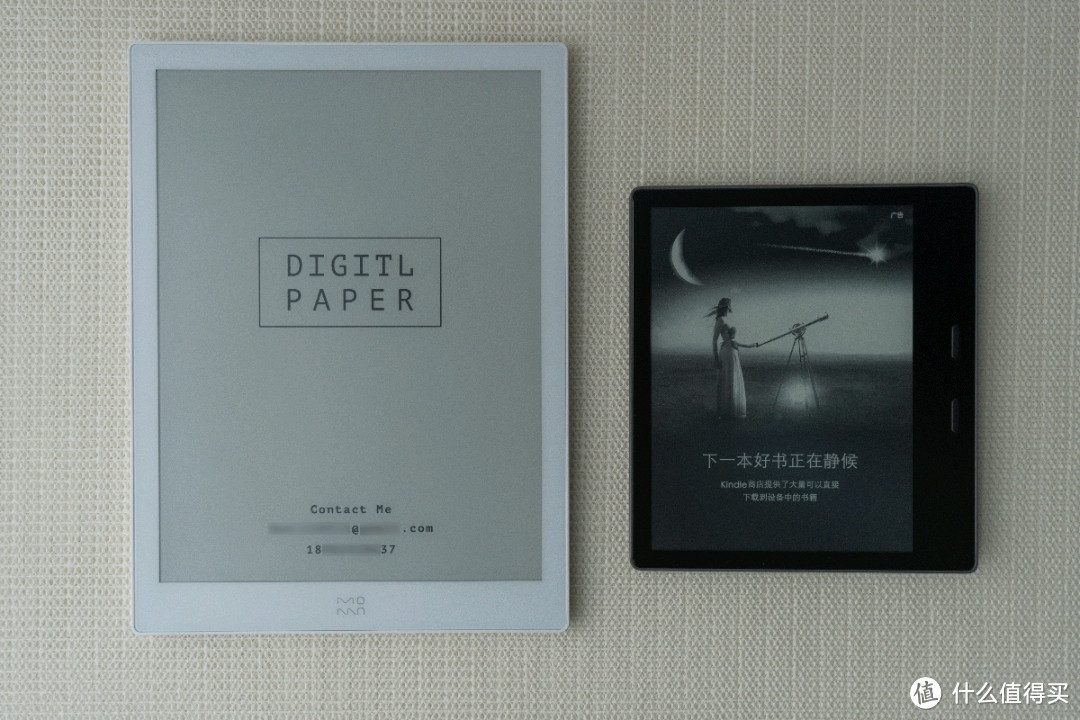 墨案W7与Kindle Oasis