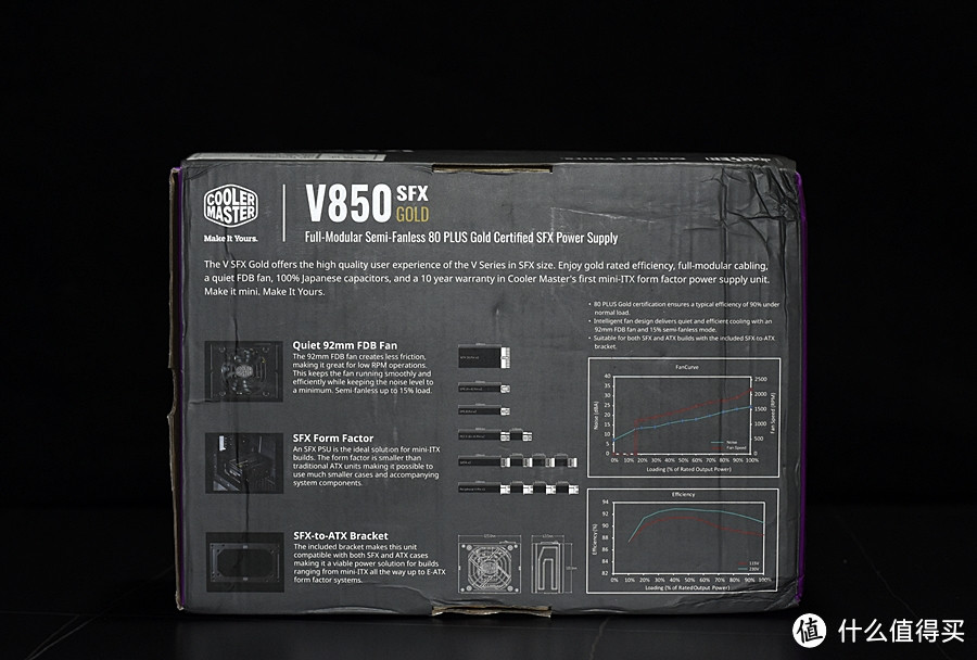 酷冷至尊CoolerMaster V850 GOLD 十年质保金牌全模组SFX电源 值得你选