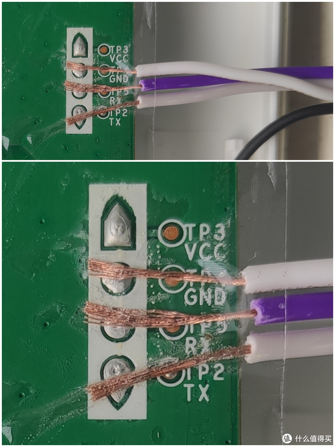 将杜邦线按照线序与触点接好