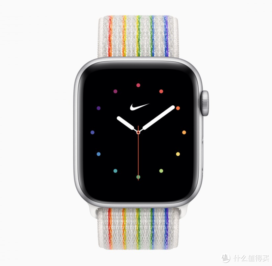 苹果发布两款 Apple Watch Pride Edition 表带，彩虹编织、还能反光