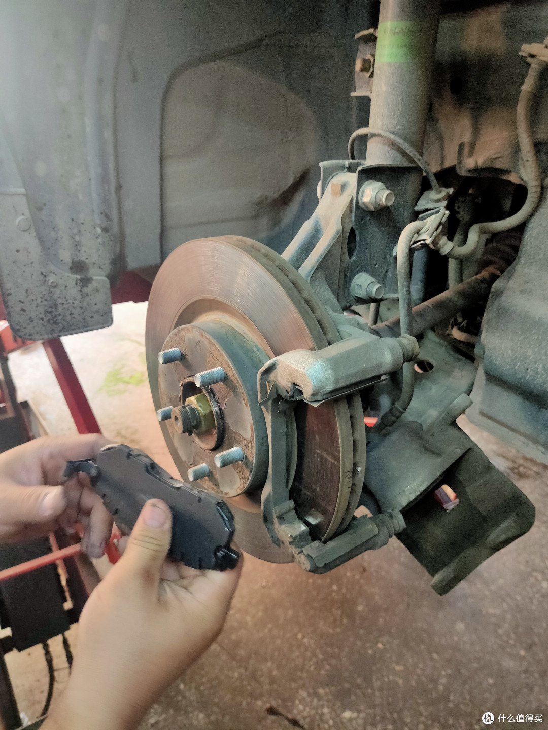 老天籁更换耐磨士刹车片图记&一些用车感受