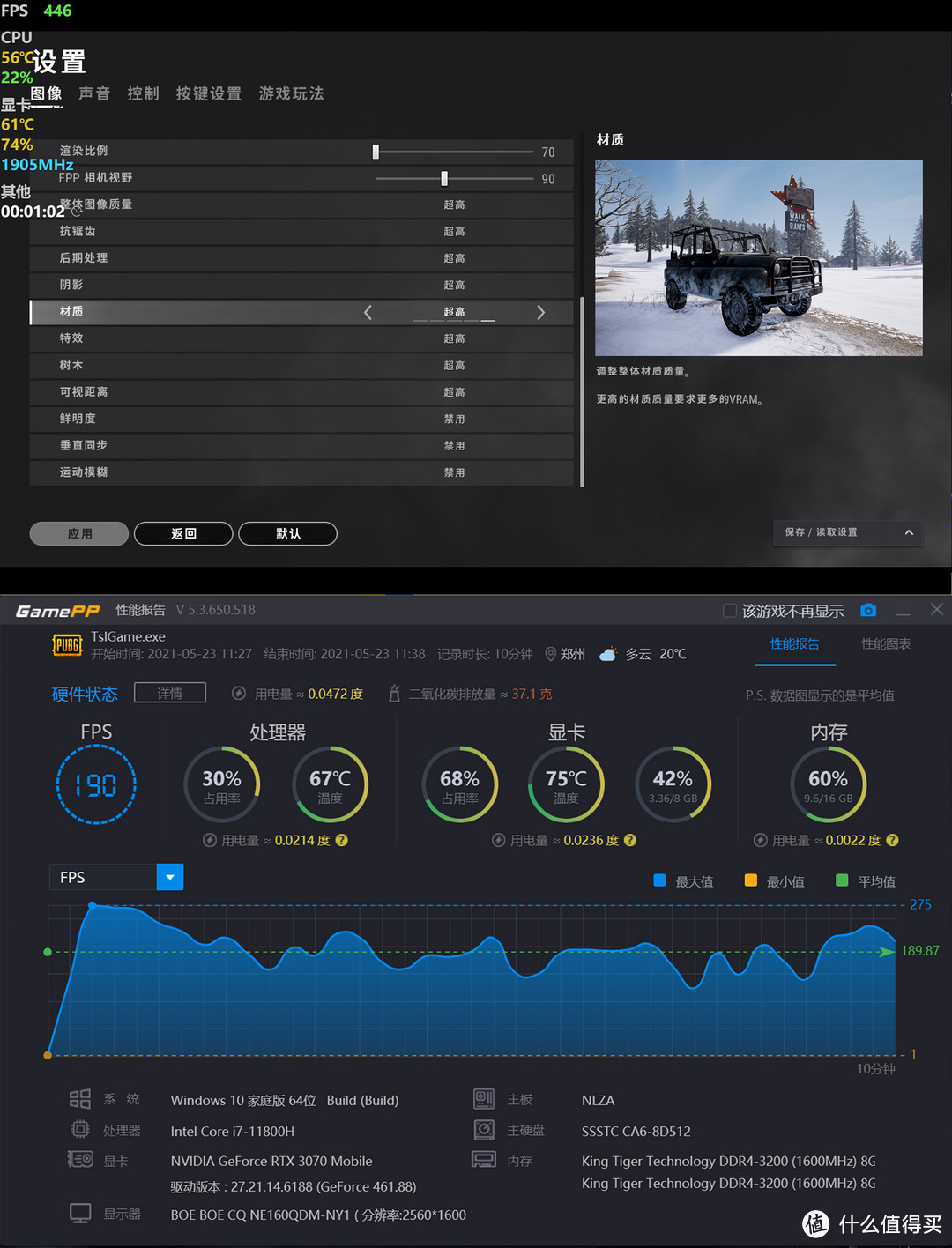 Intel Yes！11800H+3070站起来：雷神ZERO全面评测分享