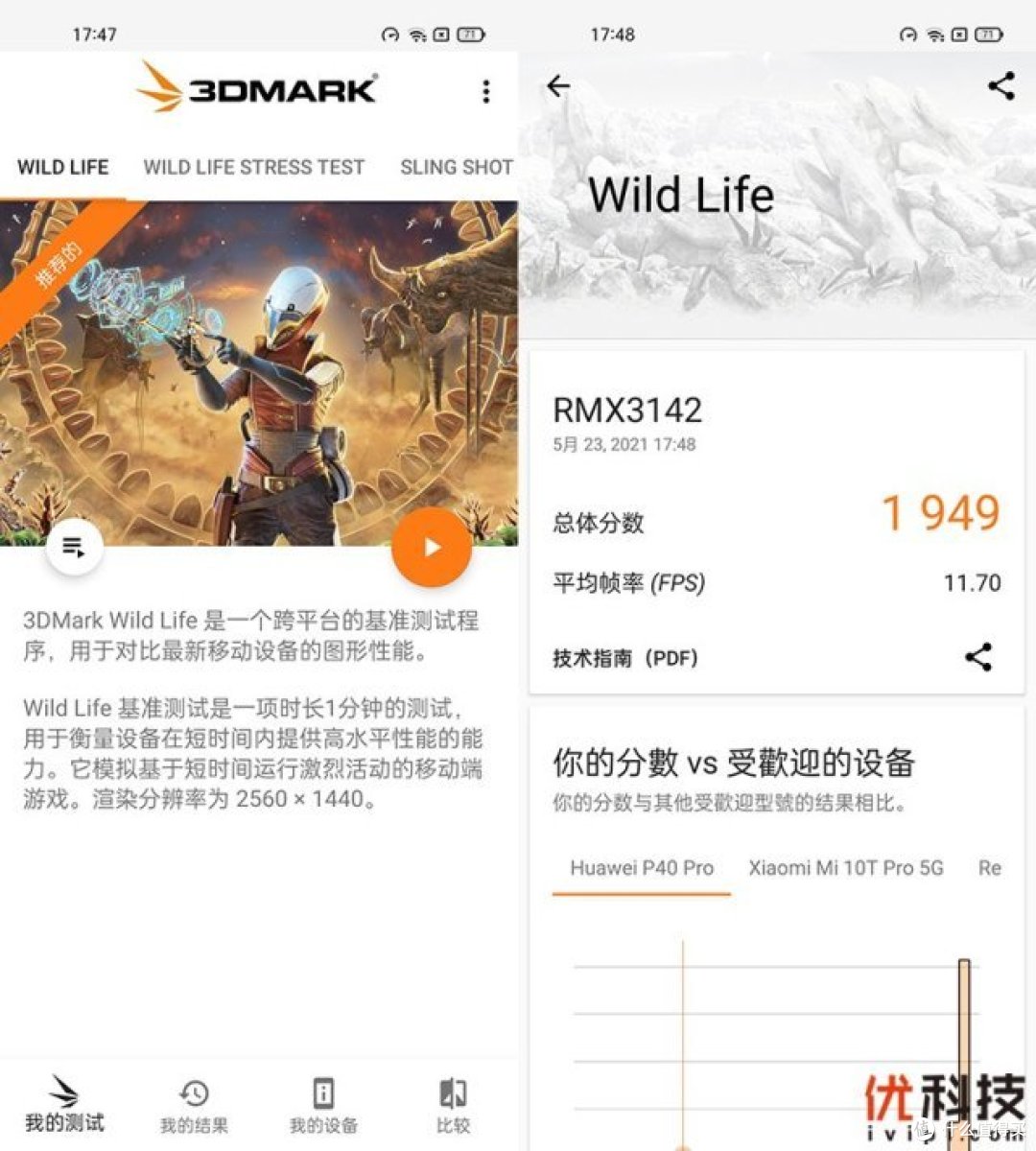 3Dmark WILD LIFE测试