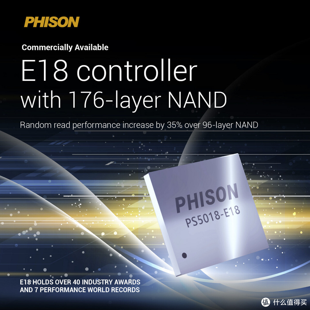 7.4G/s读速：群联发布E18顶级SSD主控，支持176层 NAND