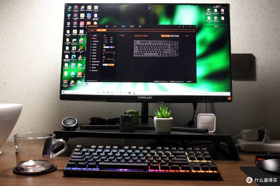 星云幻彩灯效，德国原厂樱桃轴加持：杜伽K320 RGB-NS键盘体验