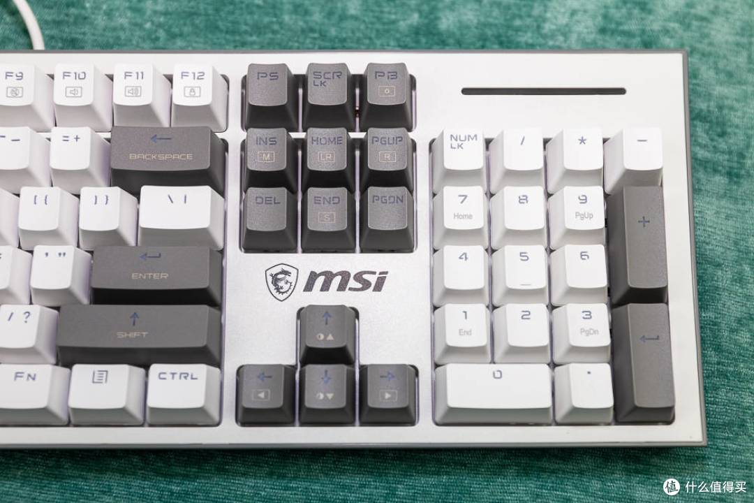 低调的高颜值机械键盘MSI VIGOR GK50Z PIXEL40度灰 轻体验