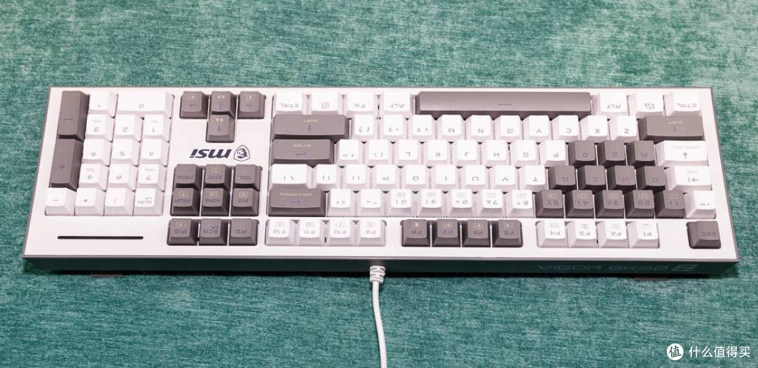 低调的高颜值机械键盘MSI VIGOR GK50Z PIXEL40度灰 轻体验