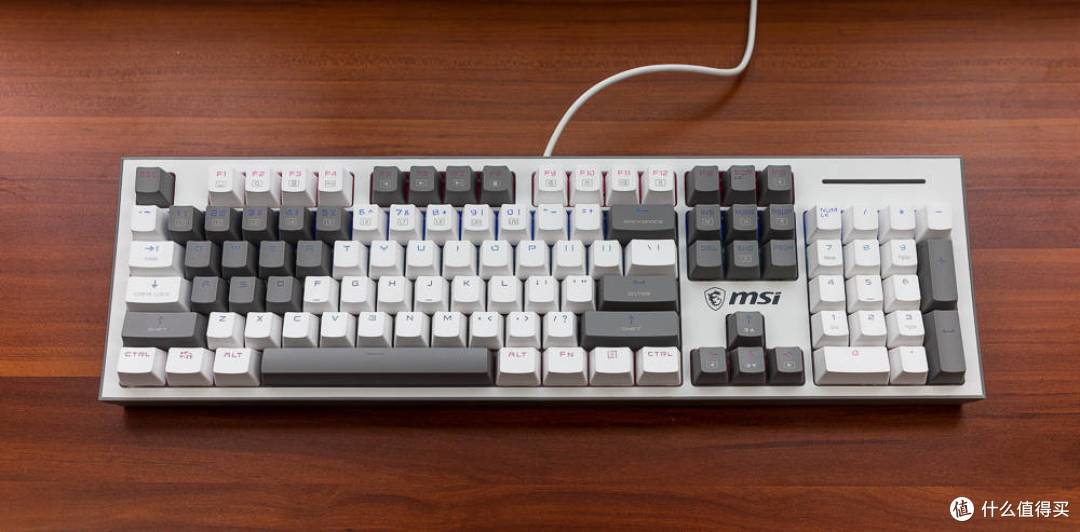 低调的高颜值机械键盘MSI VIGOR GK50Z PIXEL40度灰 轻体验