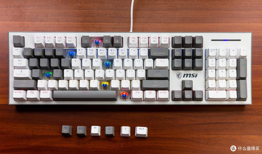 低调的高颜值机械键盘MSI VIGOR GK50Z PIXEL40度灰 轻体验