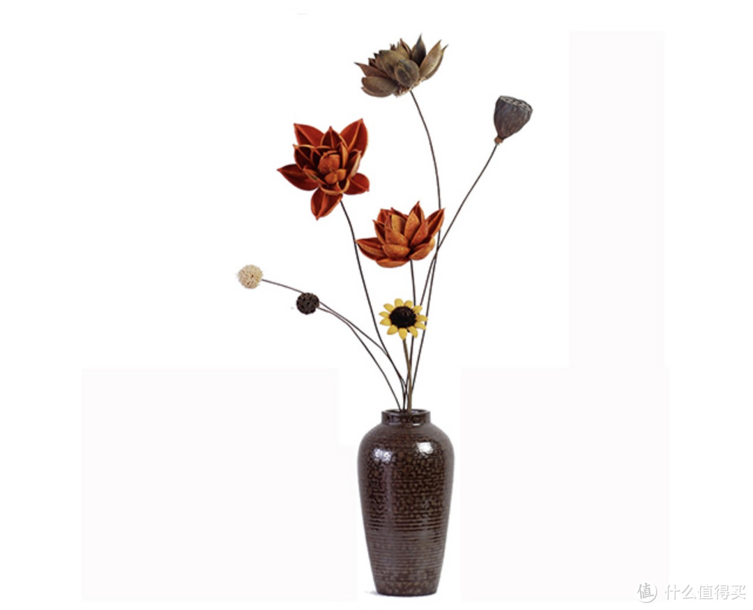 新中式花瓶干花束陶瓷玄关装饰摆件2
