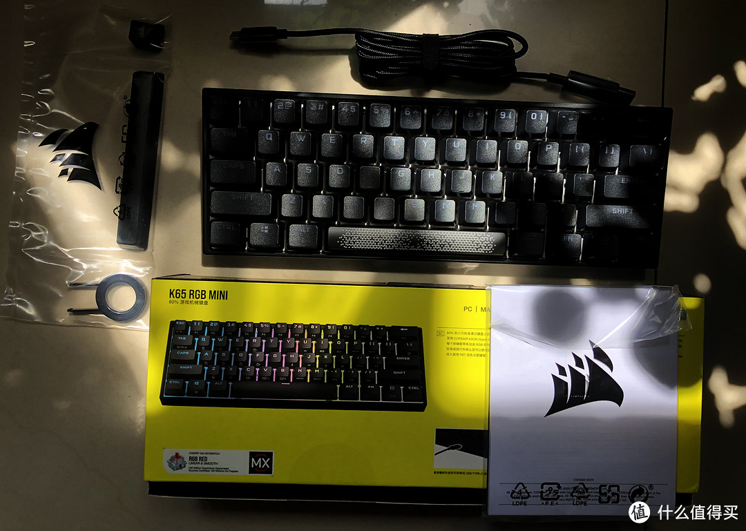 像疯一样自由!——美商海盗船K65MINI RGB游戏机械键盘评测