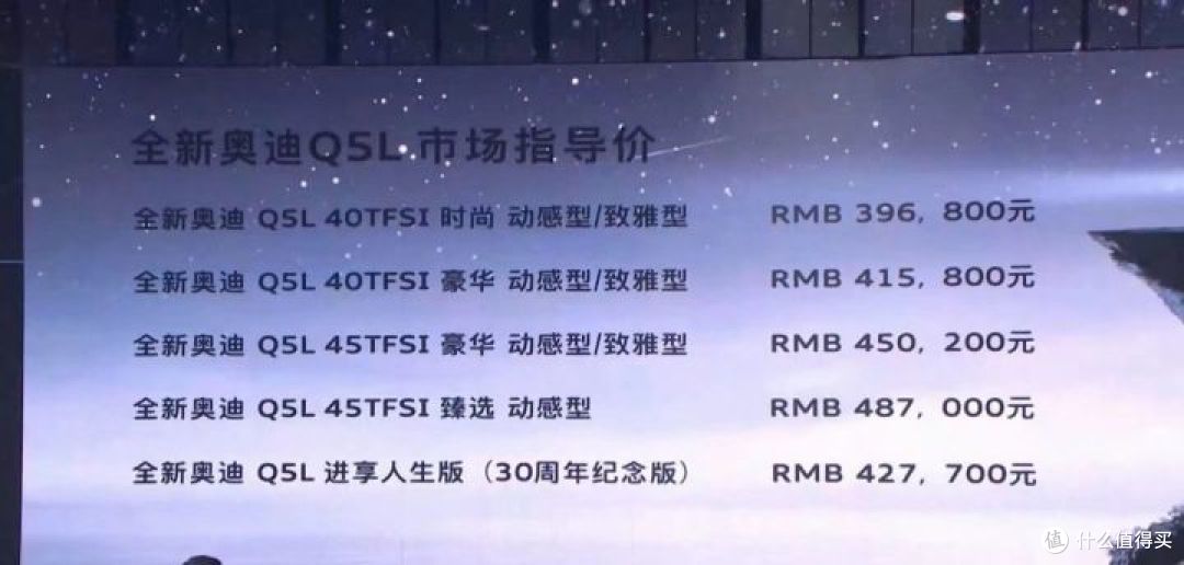 奥迪Q5L:改款后最低配贵3万,取消备胎换成补胎液