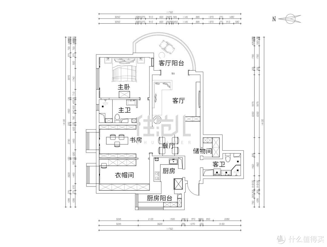 服！平平无奇三居室，靠这11㎡逆袭成梦中豪宅！