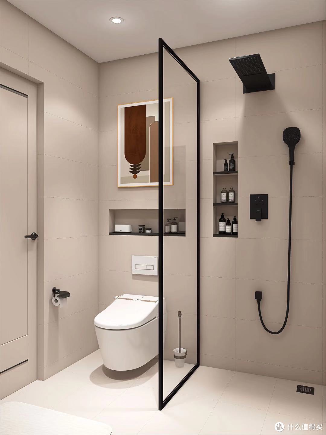 现代简约三居室卫生间浴缸装修效果图大全-房天下家居装修网