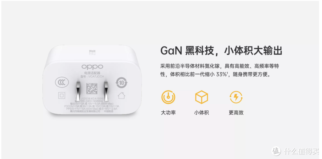 手中65W充电器小晒——OPPO GaN  SuperVOOC 超级闪充 65W开箱