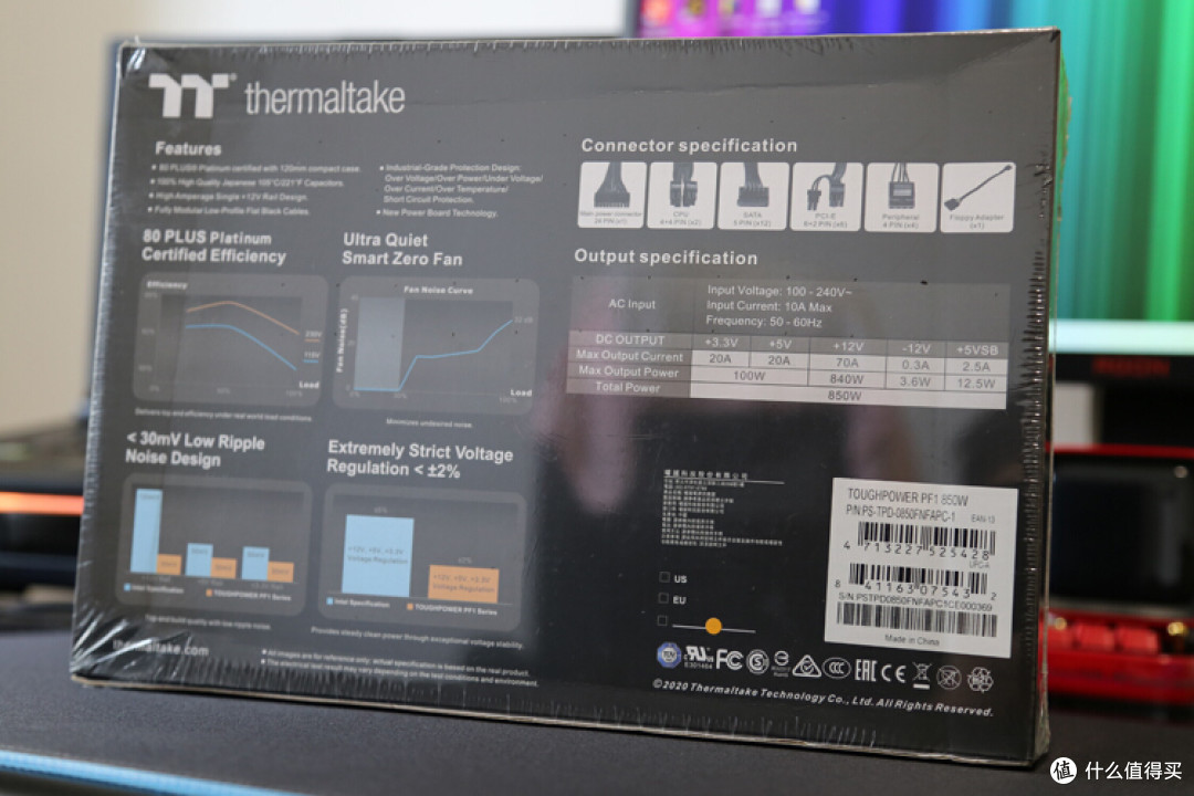 RTX 3080Ti好搭档!Thermaltake TT PF1 钢影850W铂金全模组电源开箱