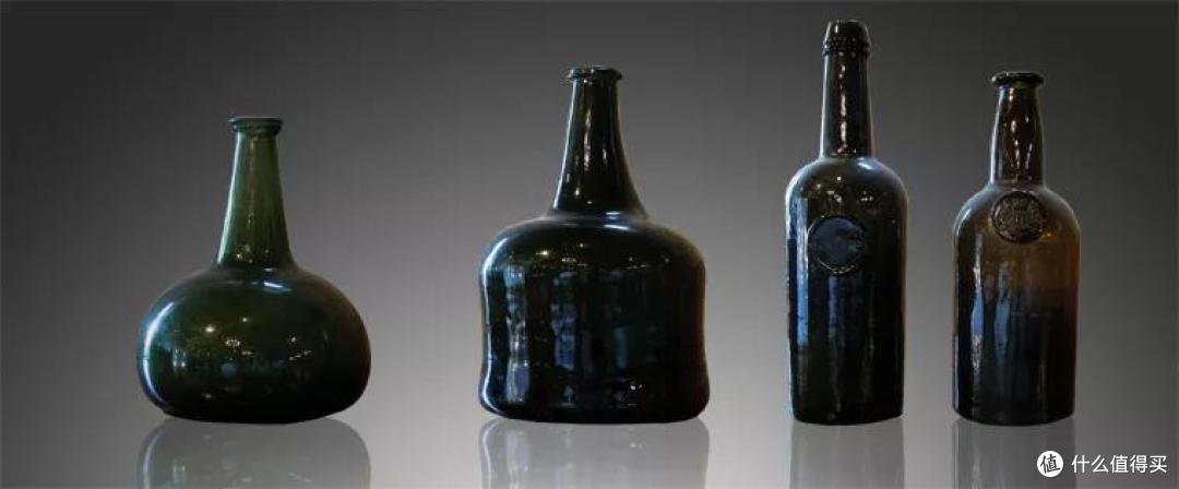 ▲ 17-19世纪的葡萄酒瓶