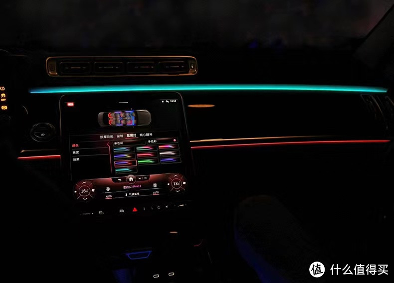 21款奔驰S450L改装主动式氛围灯，看，会跳舞的灯光