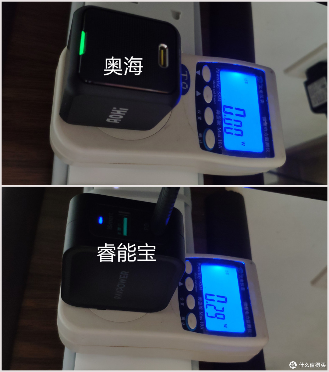 够小，挺快，不热，奥海65W氮化镓与睿能宝65W氮化镓的非专业对比