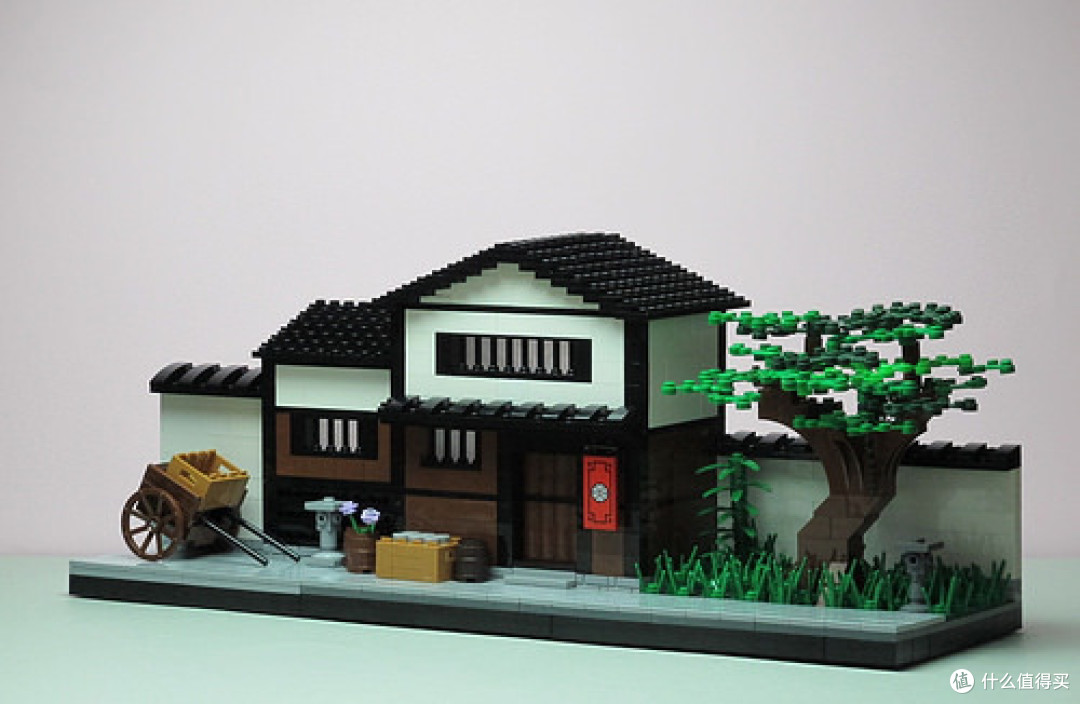 日本町屋、樱花、生奶茶巨浪……MOC中的日本