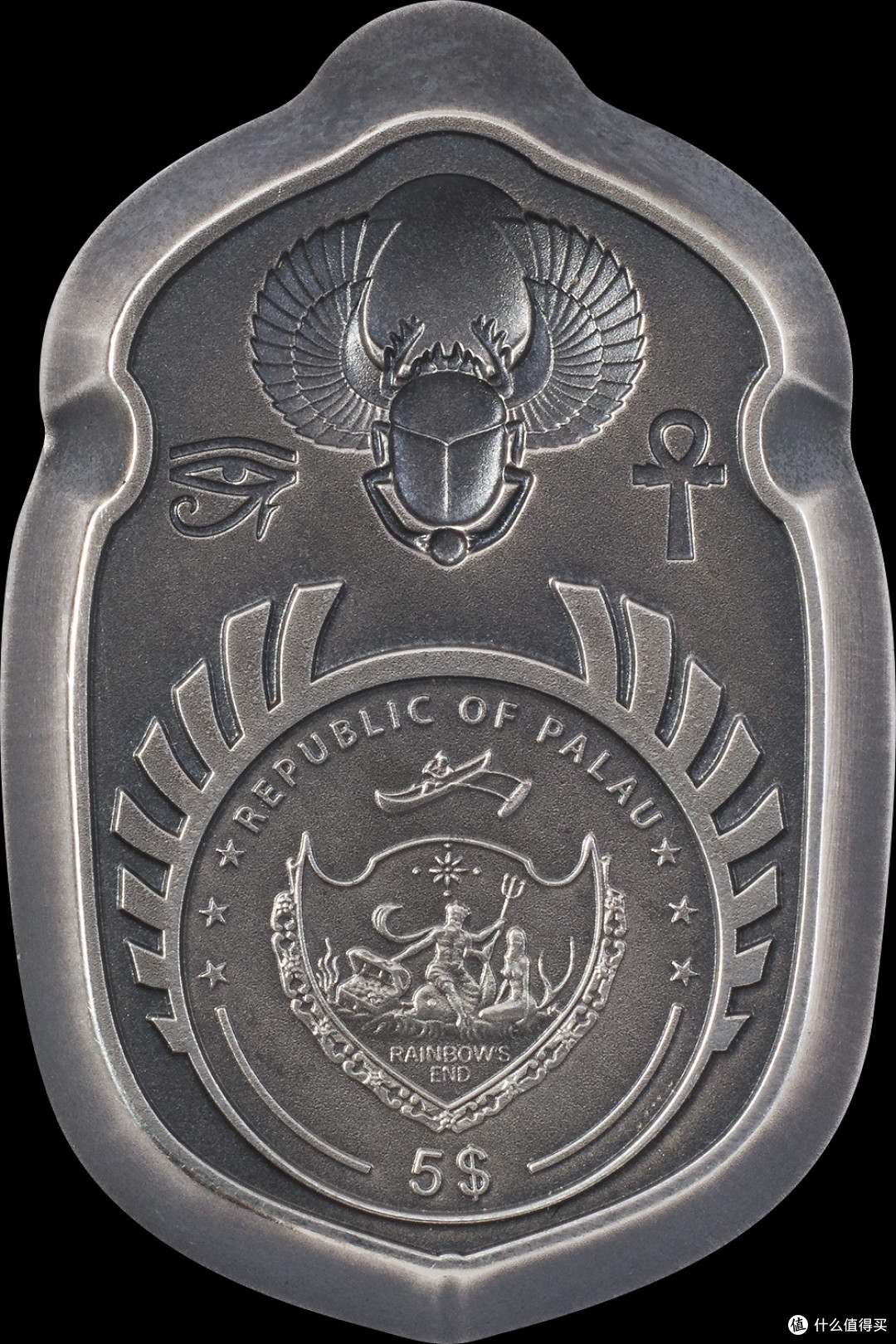 世界纪念币鉴赏 篇二十四:圣甲虫-图坦卡蒙-2021年帕劳银币