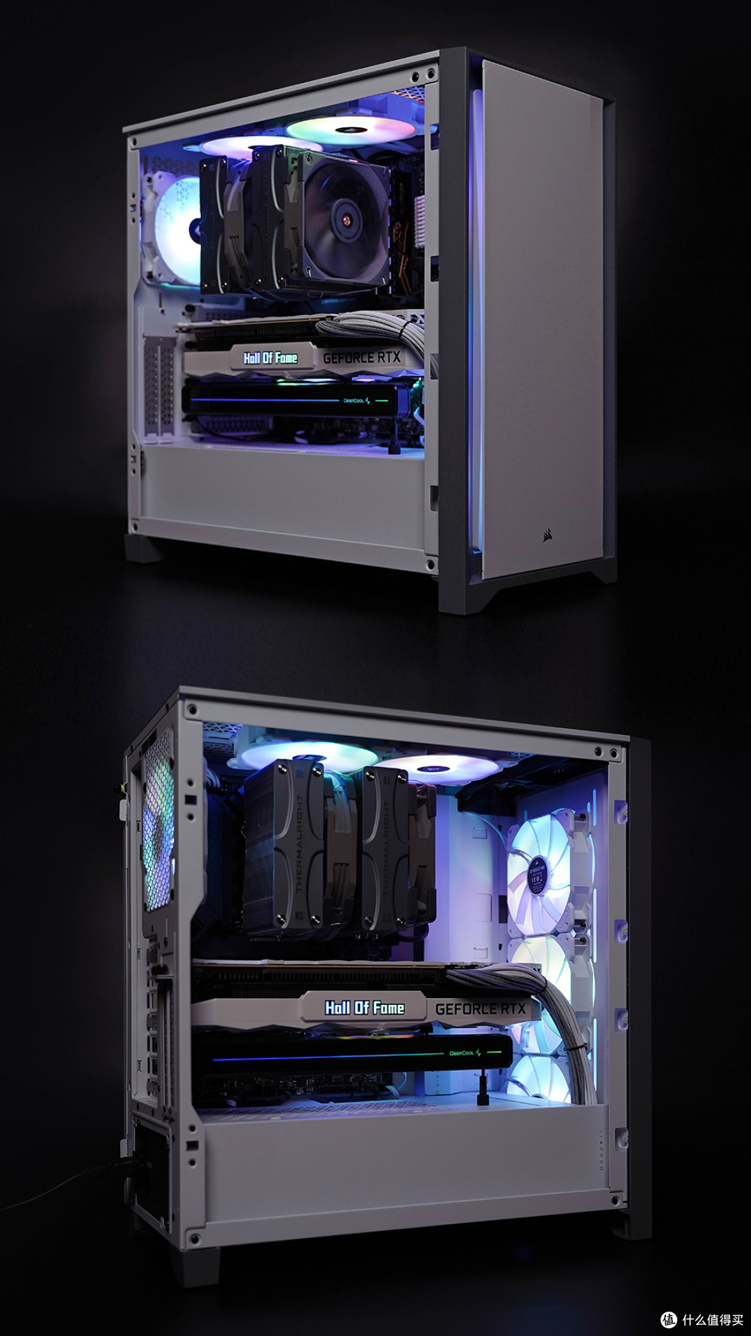 RTX 3080TI HOF EXREME，海盗船4000D白色RGB性能主机