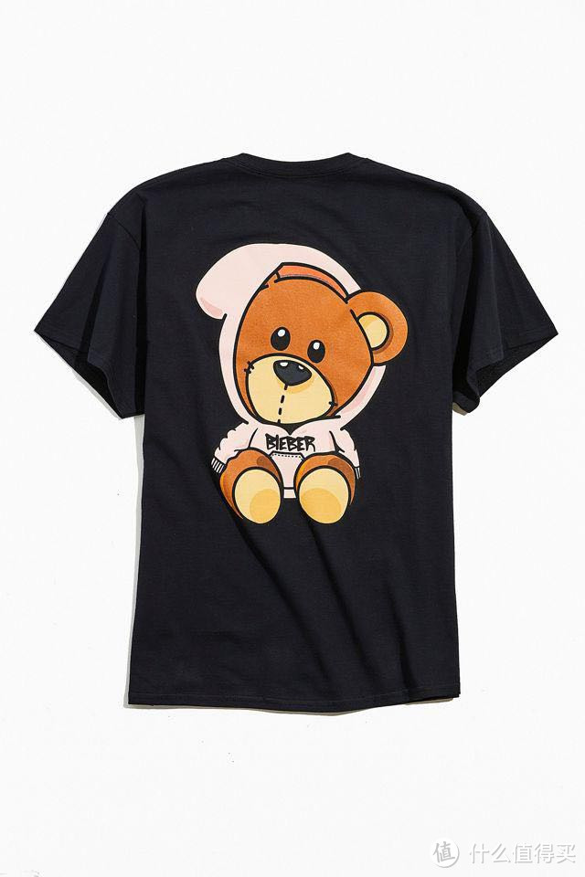UO和贾斯丁比伯联名限量款泰迪熊T恤
