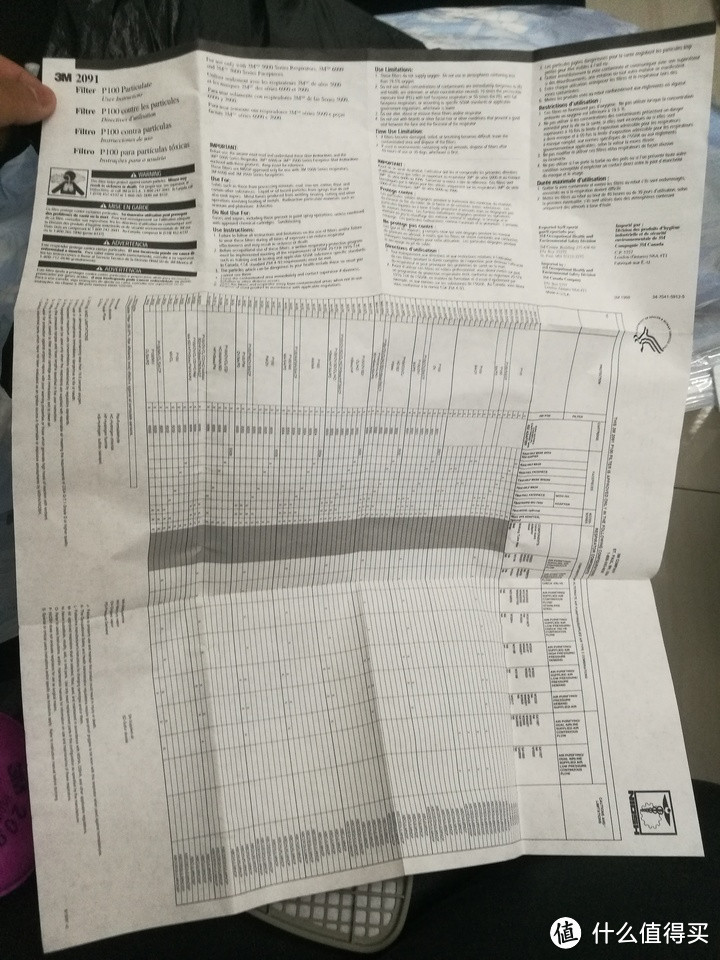 3M 6200N防毒面具开箱测评（附2091 P100滤棉+6001CN滤毒盒）