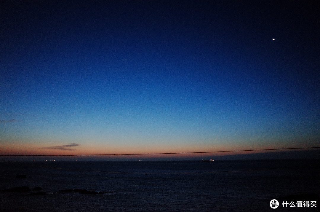 清浜岛夜色，天黑时真的是黑洞洞的