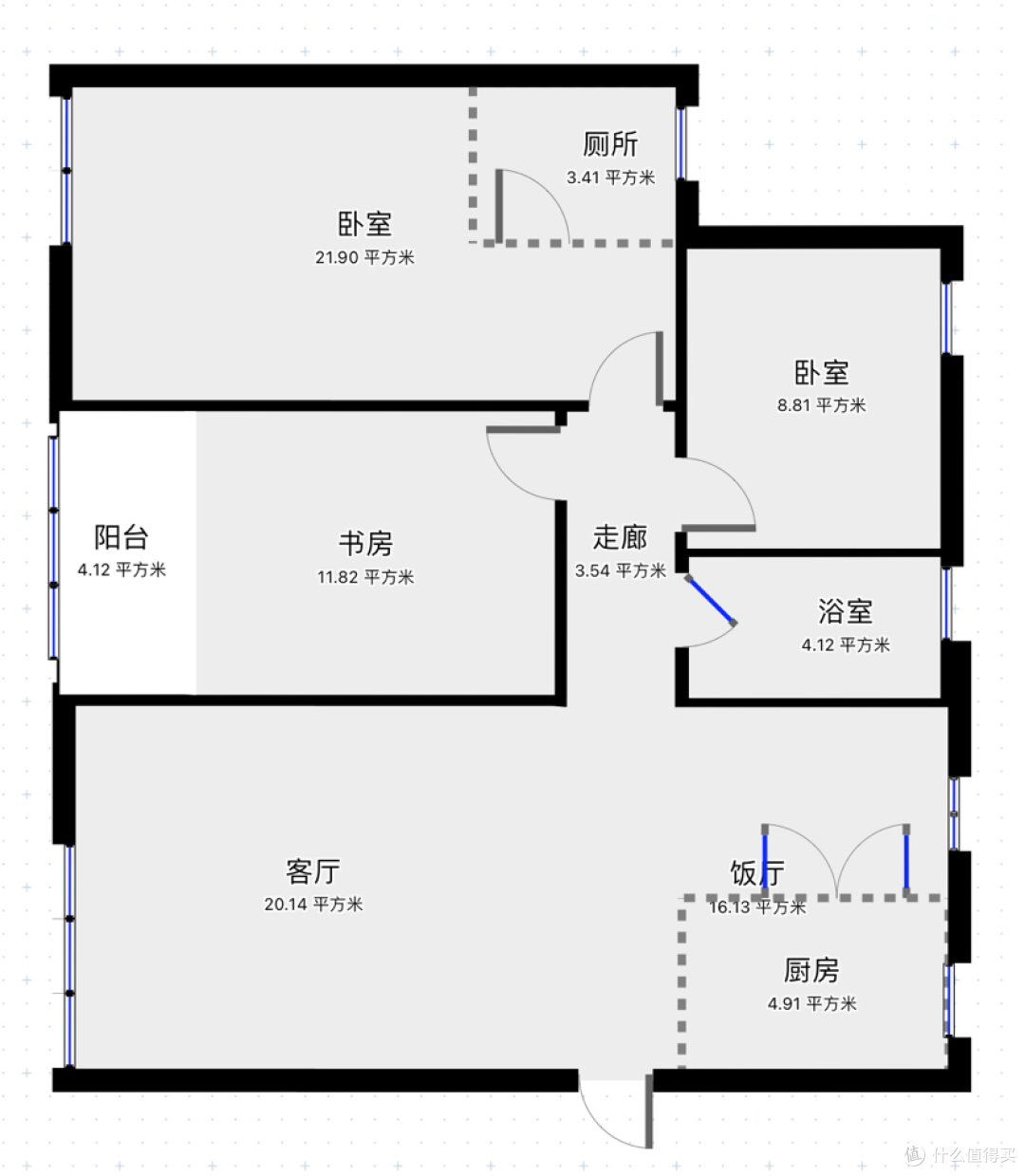 房型图,面积不太准确