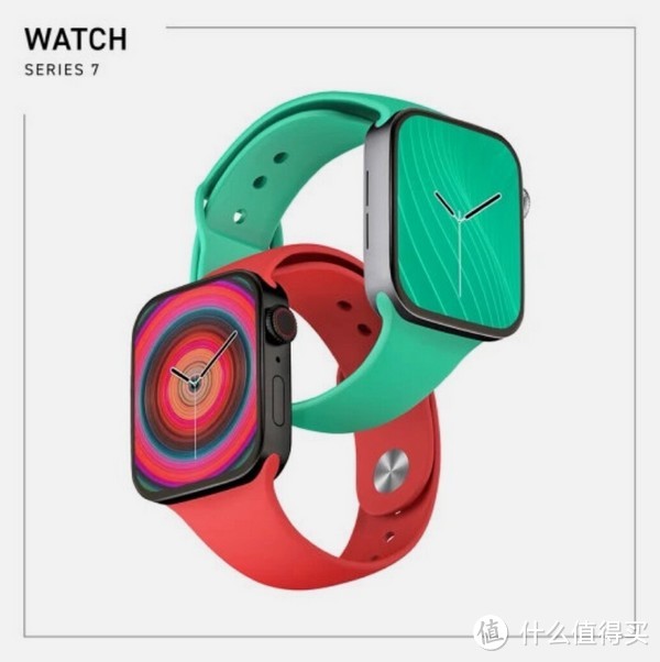 苹果 Watch Series 7 手表最新渲染图，利落有型，屏幕观感更好了