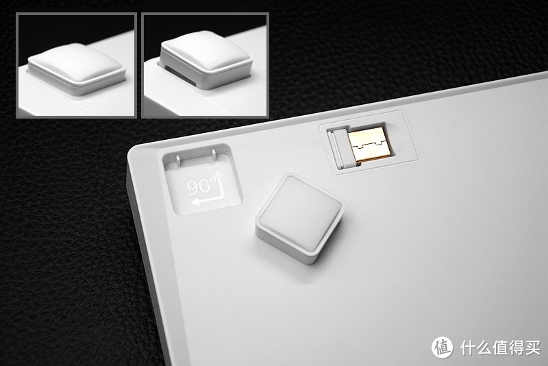 达尔优A100三模机械键盘：100键、热拔插、TTC金粉轴、RGB背光