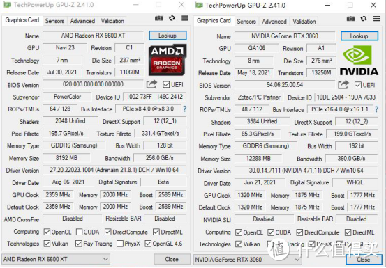 显卡也要“内卷”，RX6600XT 和 RTX3060到底买哪张更划算？！ 