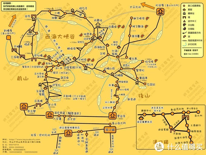 黄山景区地图