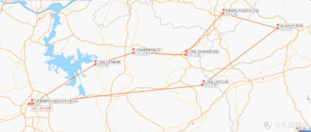 从南昌出发的横跨三省的自驾线路