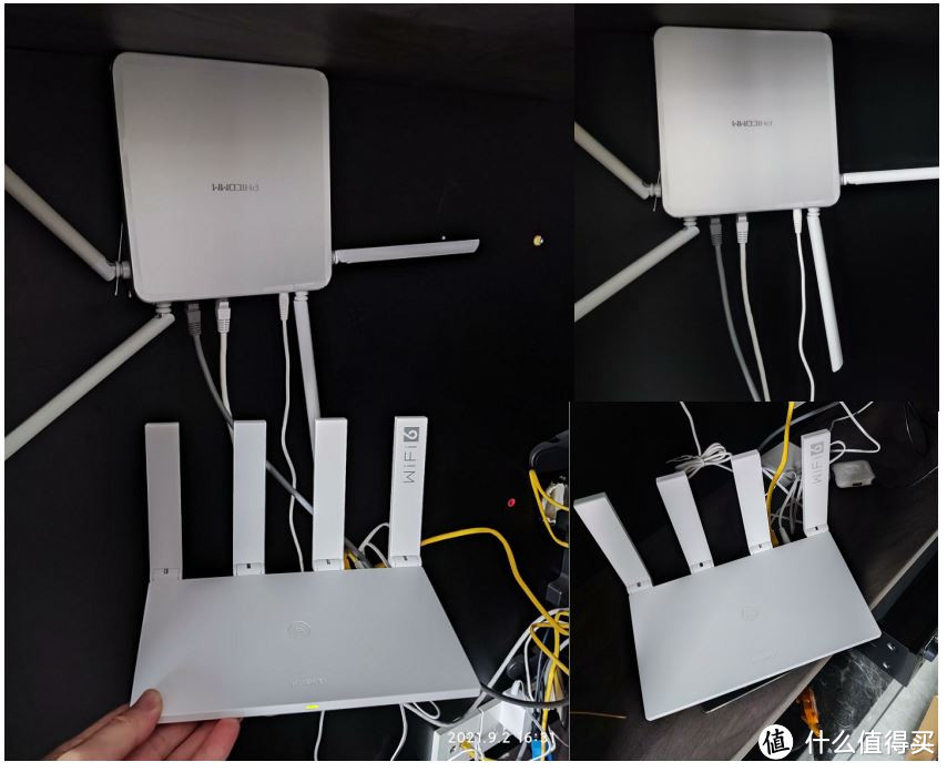 两台设备放在同样的位置，用的同一根网线进行测试