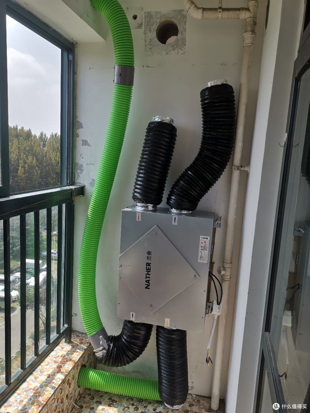 一进一回,1500元解决老房子客厅 主卧全热交换新风系统__什么值得买